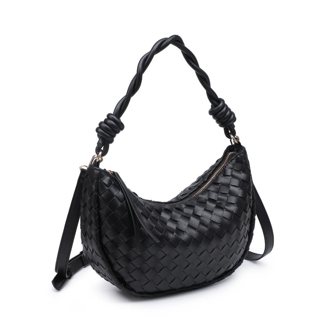 Woman wearing Black Urban Expressions Violet Hobo 840504206573 View 6 | Black