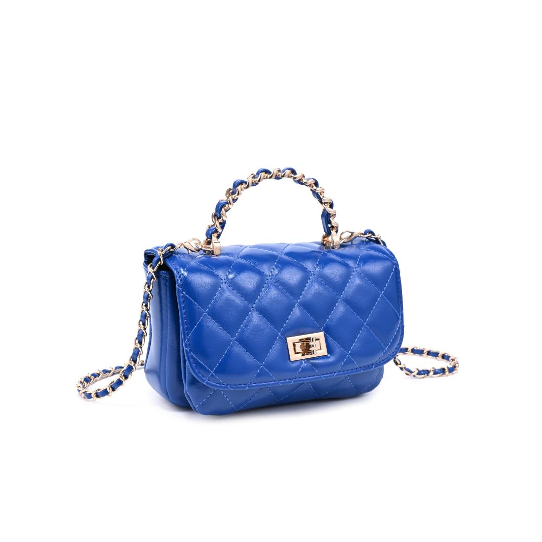 Woman wearing Electric Blue Urban Expressions Leo Crossbody 840504205088 View 6 | Electric Blue