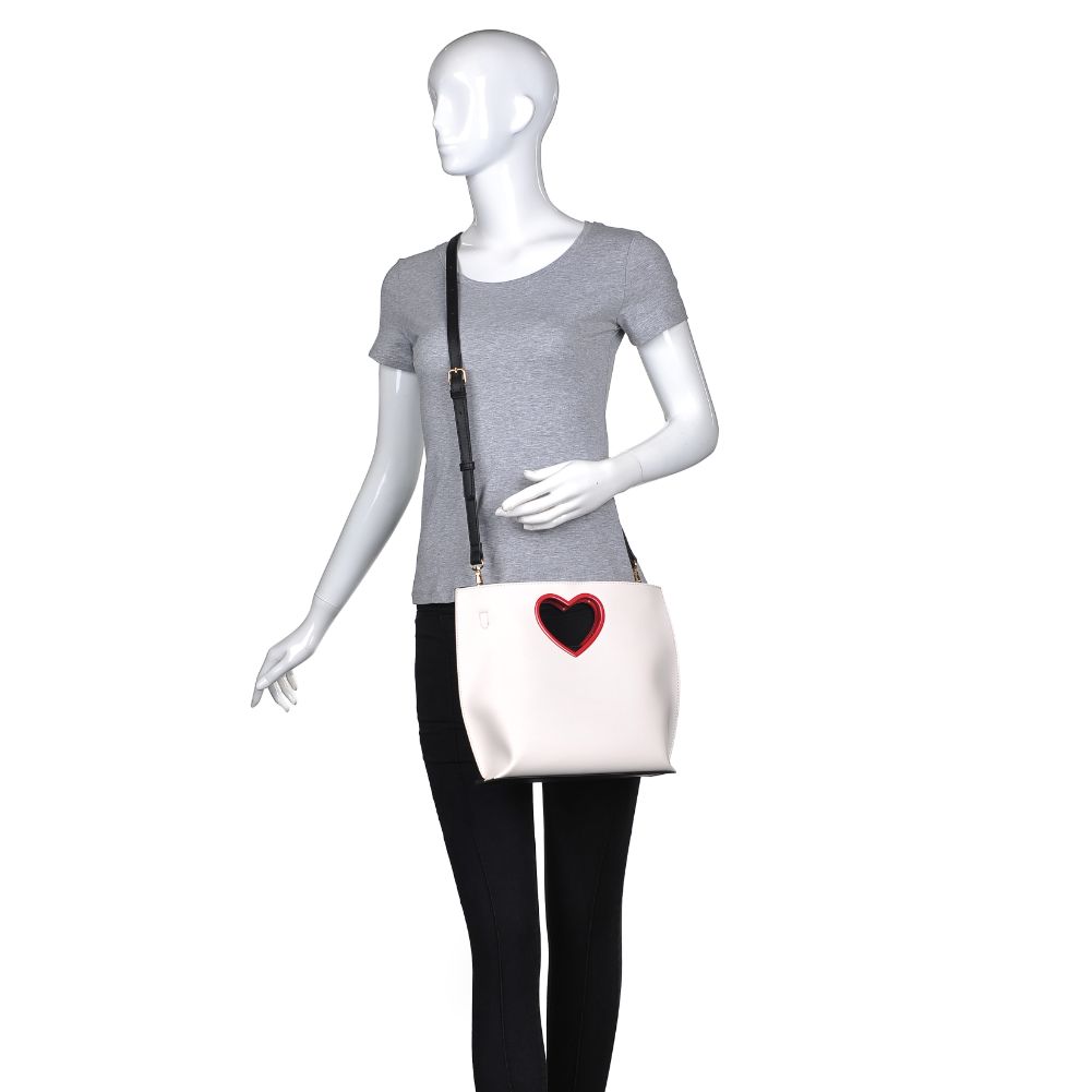 Product Image of Urban Expressions Gal Crossbody 840611168979 View 5 | White Black