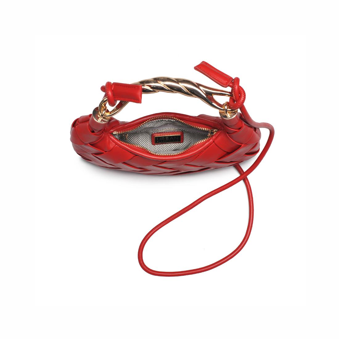 Woman wearing Red Urban Expressions Pamela Crossbody 840611147479 View 9 | Red