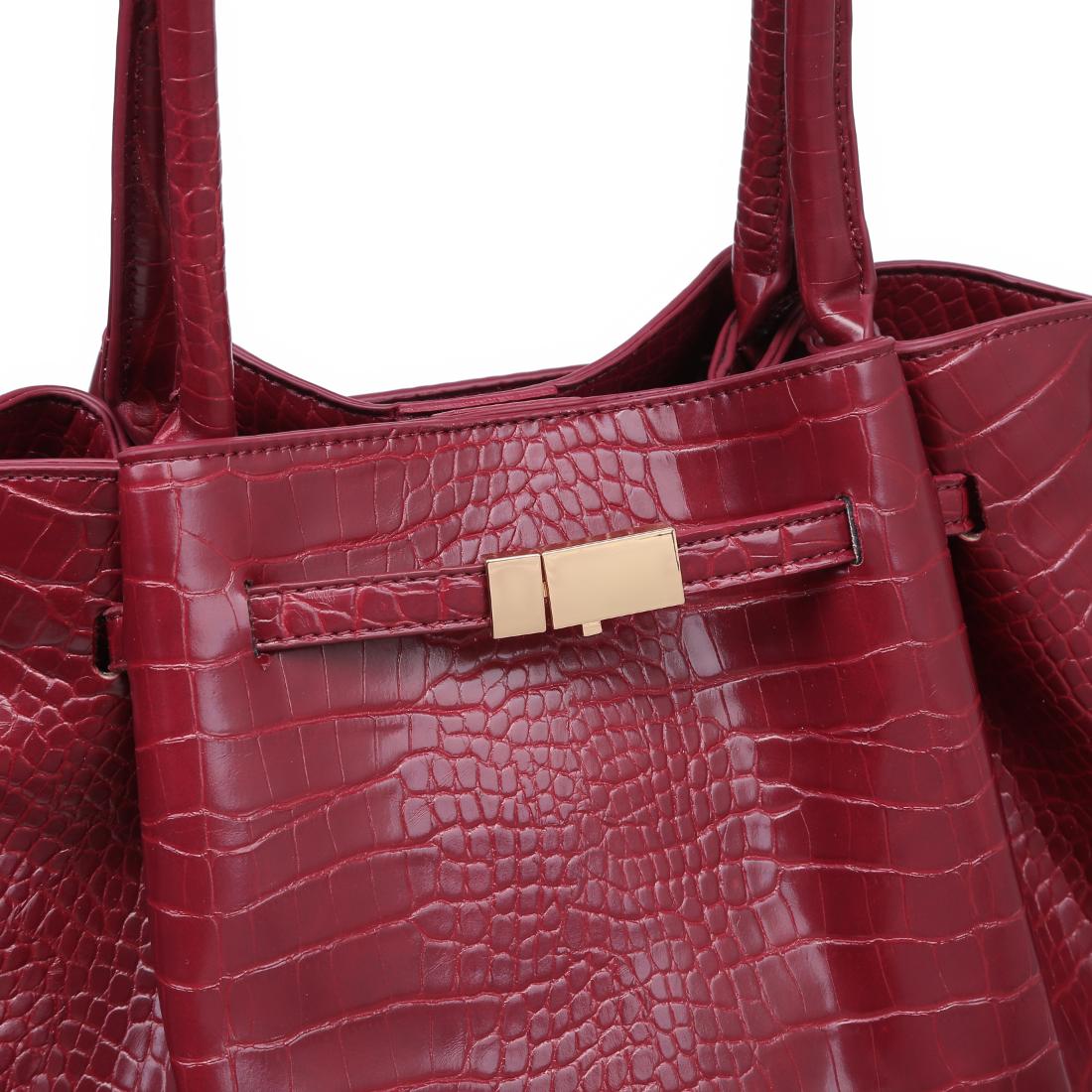 Urban Expressions Kaia - Croco Tote 840504210730 View 8 | Wine