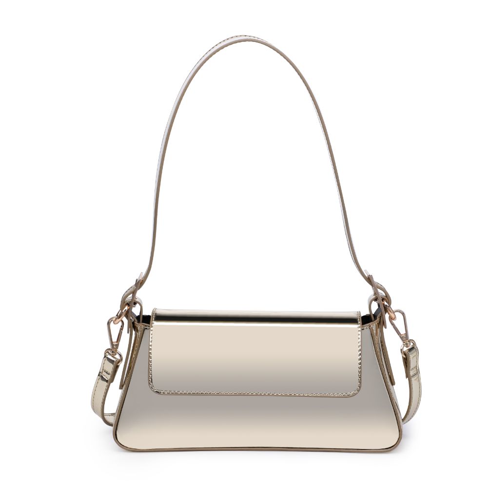 Woman wearing Gold Urban Expressions Donna Crossbody 840611120649 View 5 | Gold