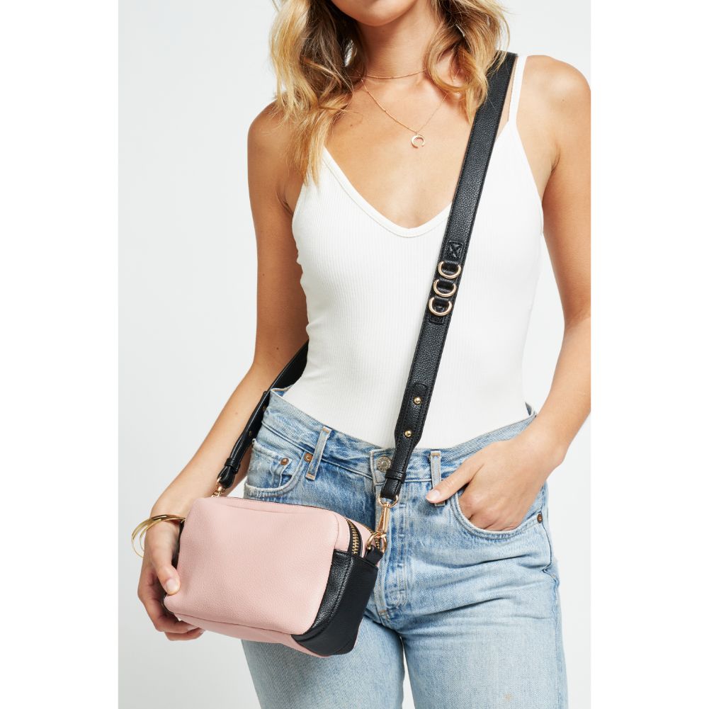 Woman wearing Pink Urban Expressions Audrey Crossbody 840611179128 View 1 | Pink