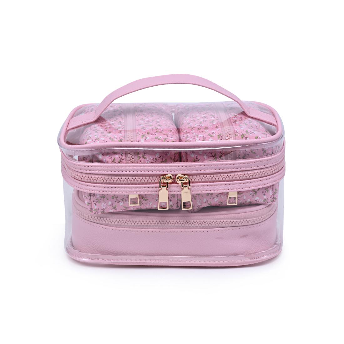 Urban Essentials Garden Glow - 4 Piece Train Case Set 840504215780 View 5 | Dusty Rose Floral