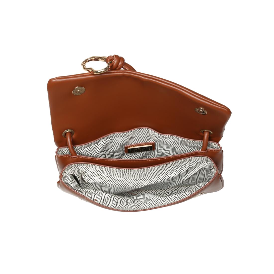 Woman wearing Chocolate Urban Expressions Belina Crossbody 840504206559 View 9 | Chocolate