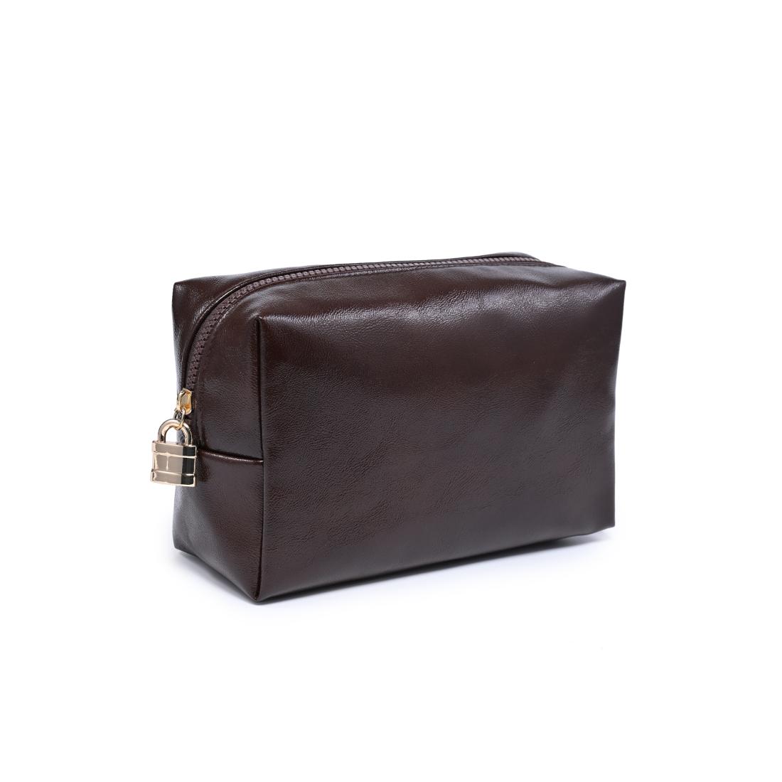 Urban Essentials The Vault Cosmetic & Travel Organizer Pouch 840504210082 View 6 | Chocolate