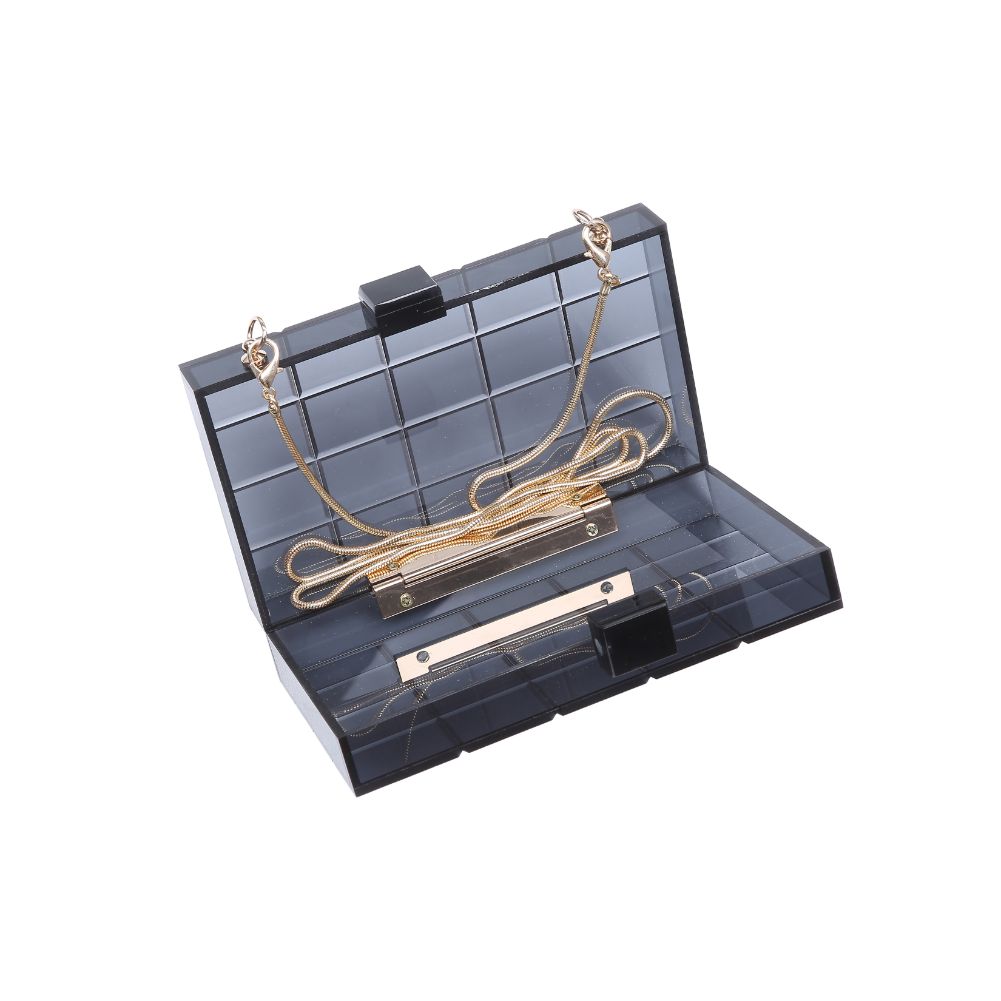 Product Image of Urban Expressions Nisha Evening Bag 840611184443 View 8 | Smoke