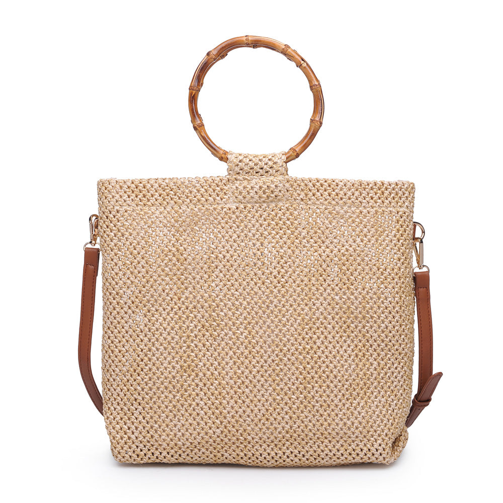 Woman wearing Tan Urban Expressions Hanalei Tote NA-840611159359 View 5 | Tan