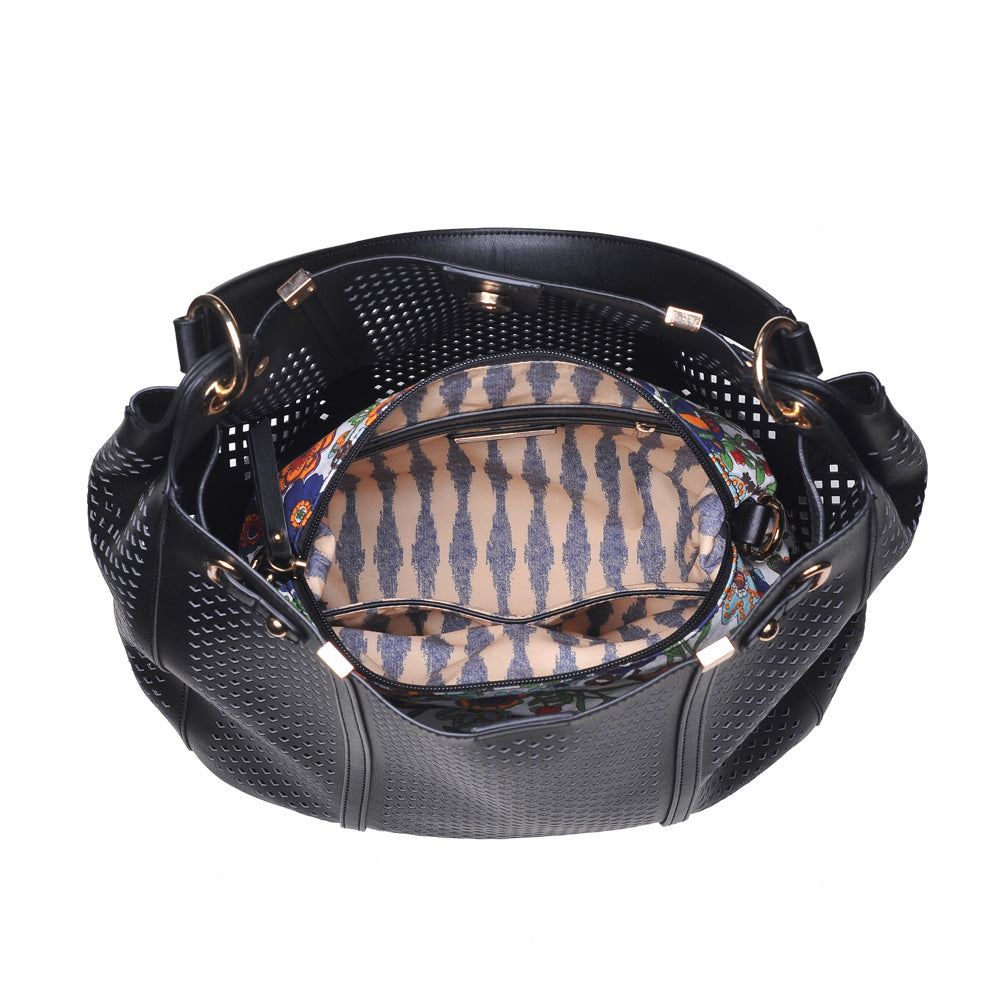 Woman wearing Black Urban Expressions Darby Hobo NA-840611143389 View 9 | Black