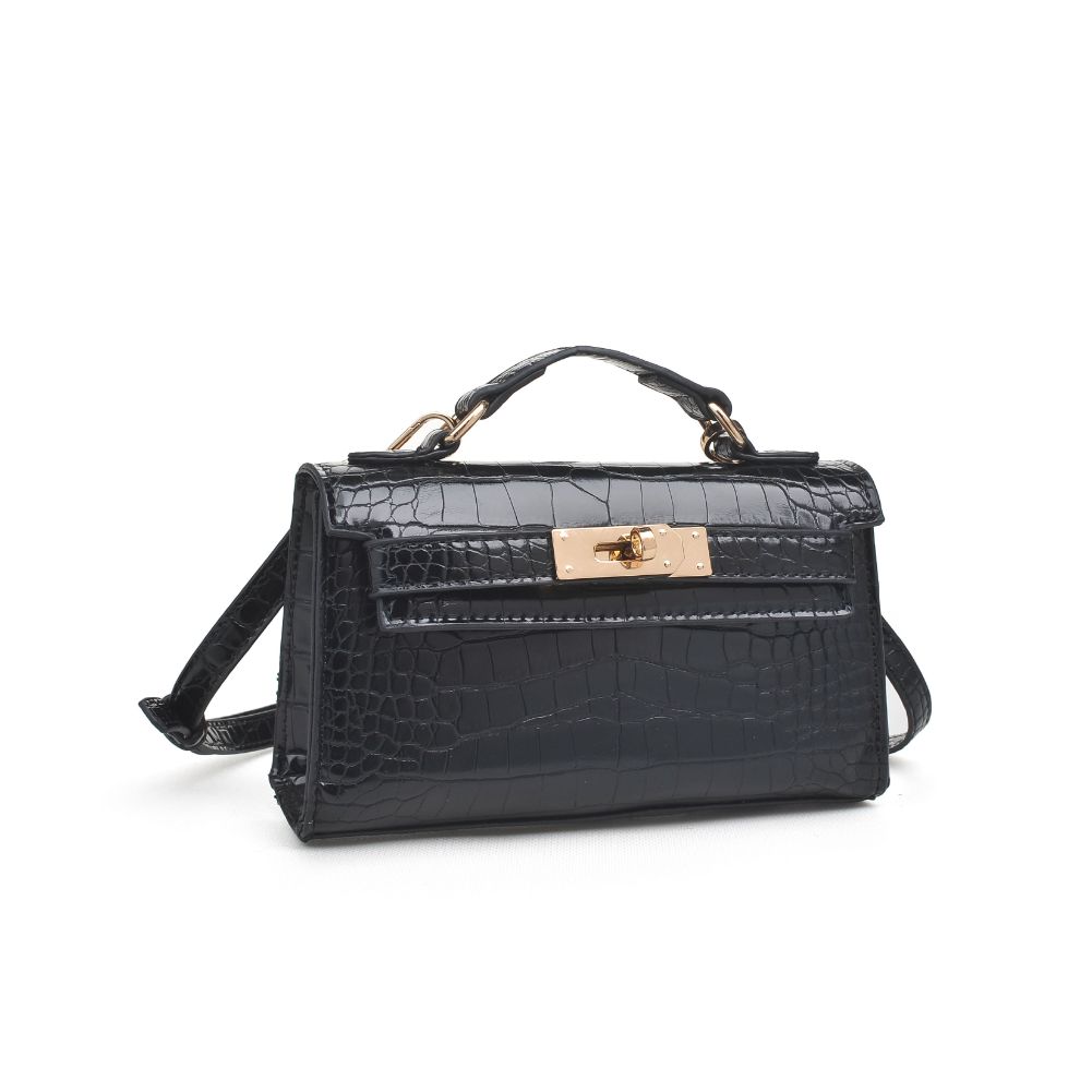 Product Image of Urban Expressions Georgina Croc Crossbody 840611171955 View 2 | Black