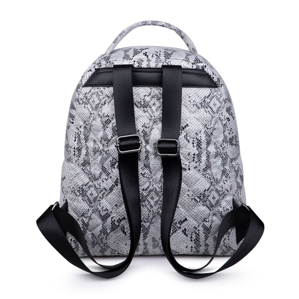 Product Image of Urban Expressions Sasha Backpack 840611175687 View 3 | White Black
