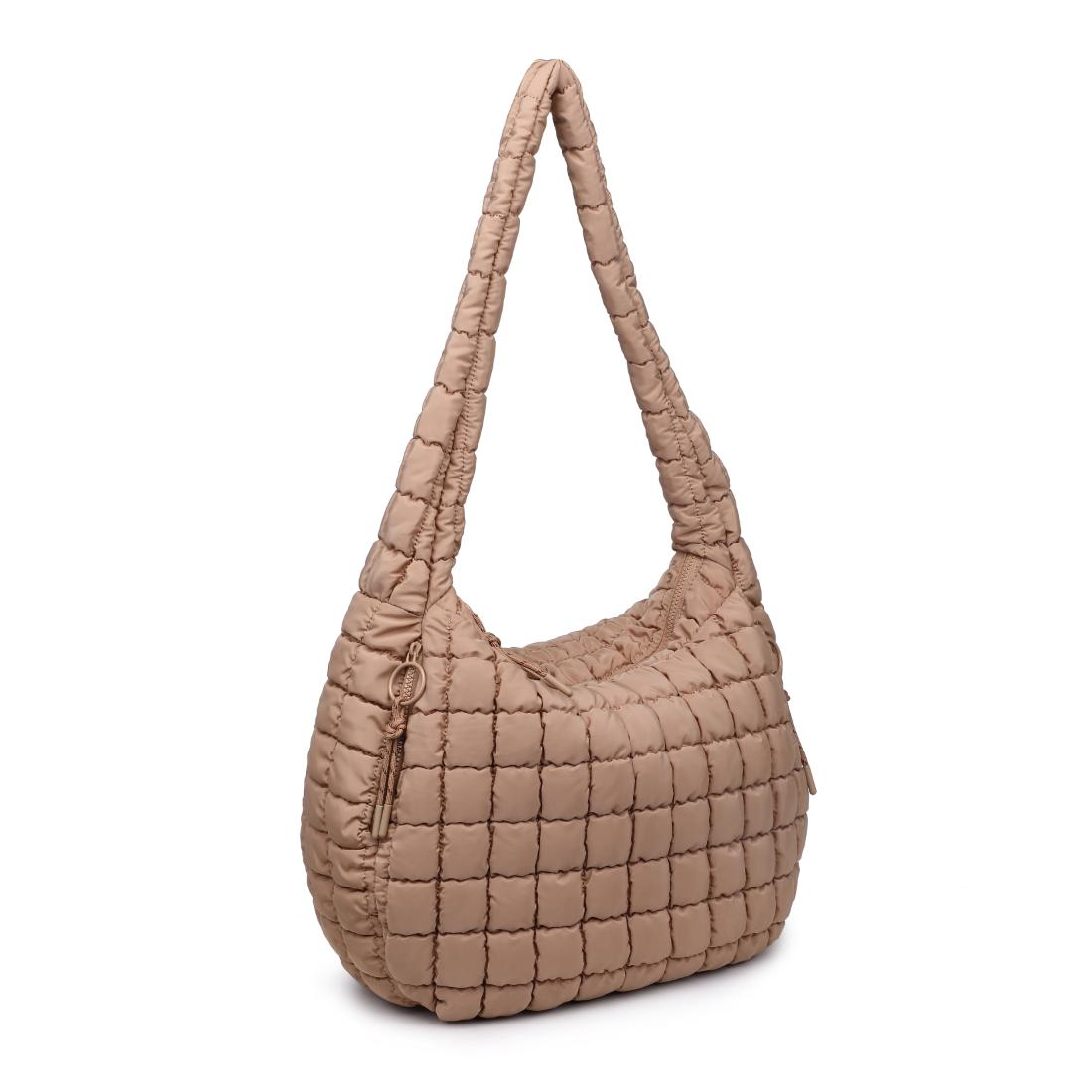 Woman wearing Natural Urban Expressions Tamsin - Quilted Puffer Hobo 840504200496 View 6 | Natural