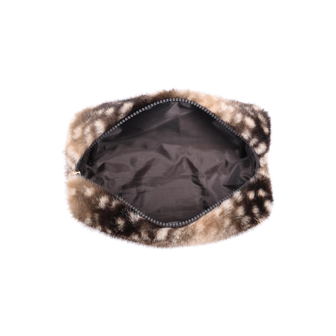Urban Expressions Fawn & Found Cosmetic & Travel Organizer Pouch 840504214257 View 4 | Chocolate Fawn