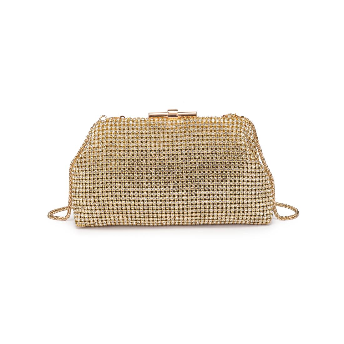 Product Image of Urban Expressions Delfina Evening Bag 840611198662 View 5 | Gold