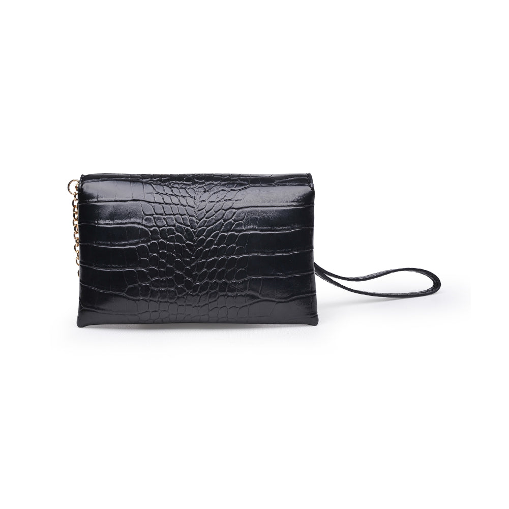 Product Image of Urban Expressions Juno Croc Wristlet 840611167699 View 3 | Black