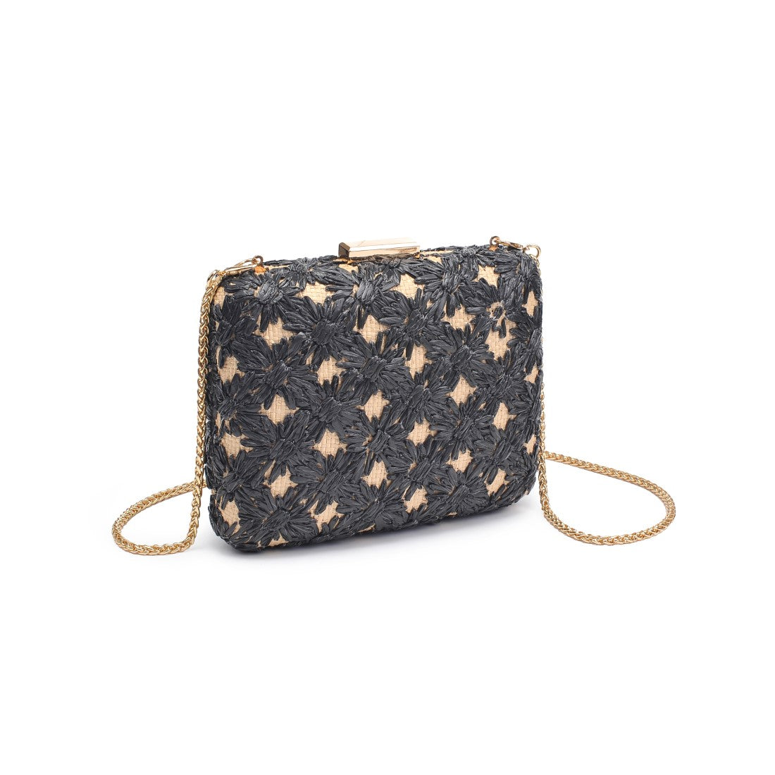 Woman wearing Black Natural Urban Expressions Samantha Evening Bag 840611149336 View 6 | Black Natural