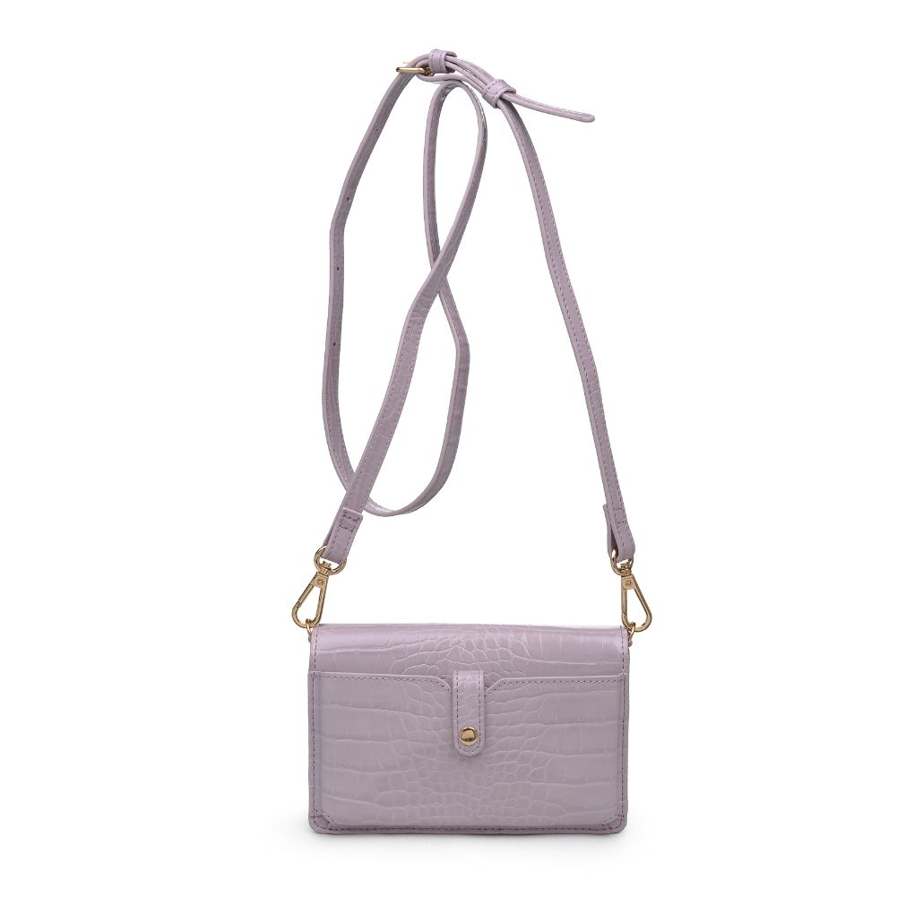 Product Image of Urban Expressions Emma Croc Crossbody 840611169464 View 3 | Lavender