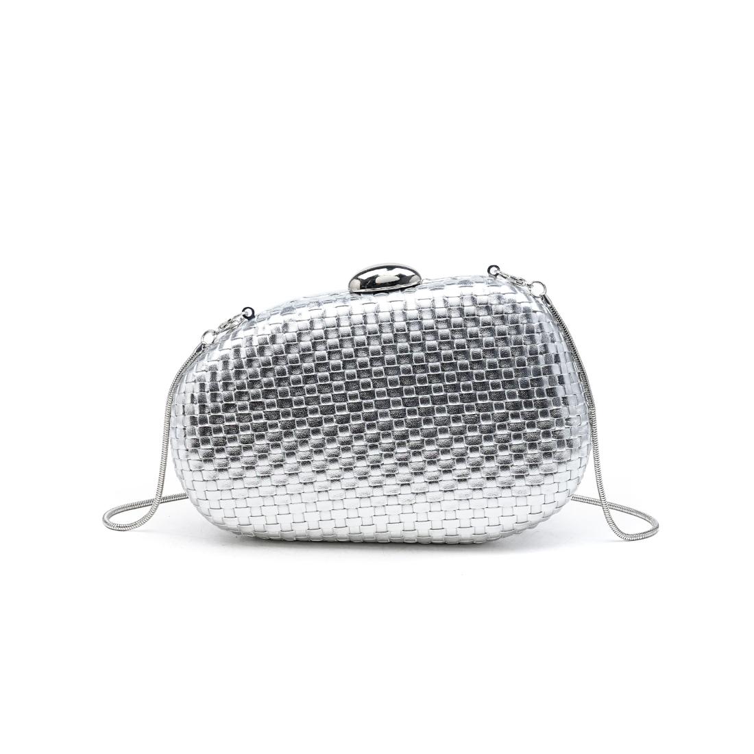 Urban Expressions King Evening Bag 840504213533 View 3 | Silver