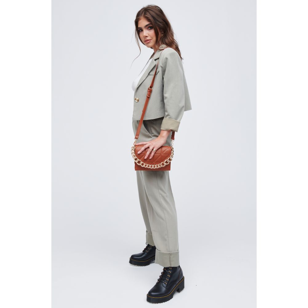 Woman wearing Whisky Urban Expressions Alani Crossbody 818209011440 View 3 | Whisky