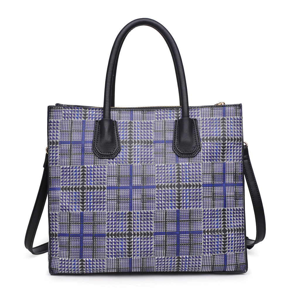 Woman wearing Navy Urban Expressions Brynn Satchel NA-840611153142 View 7 | Navy