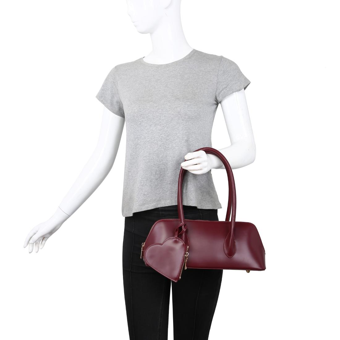 Product Image of Urban Expressions Ione Shoulder Bag 840611198136 View 5 | Burgundy