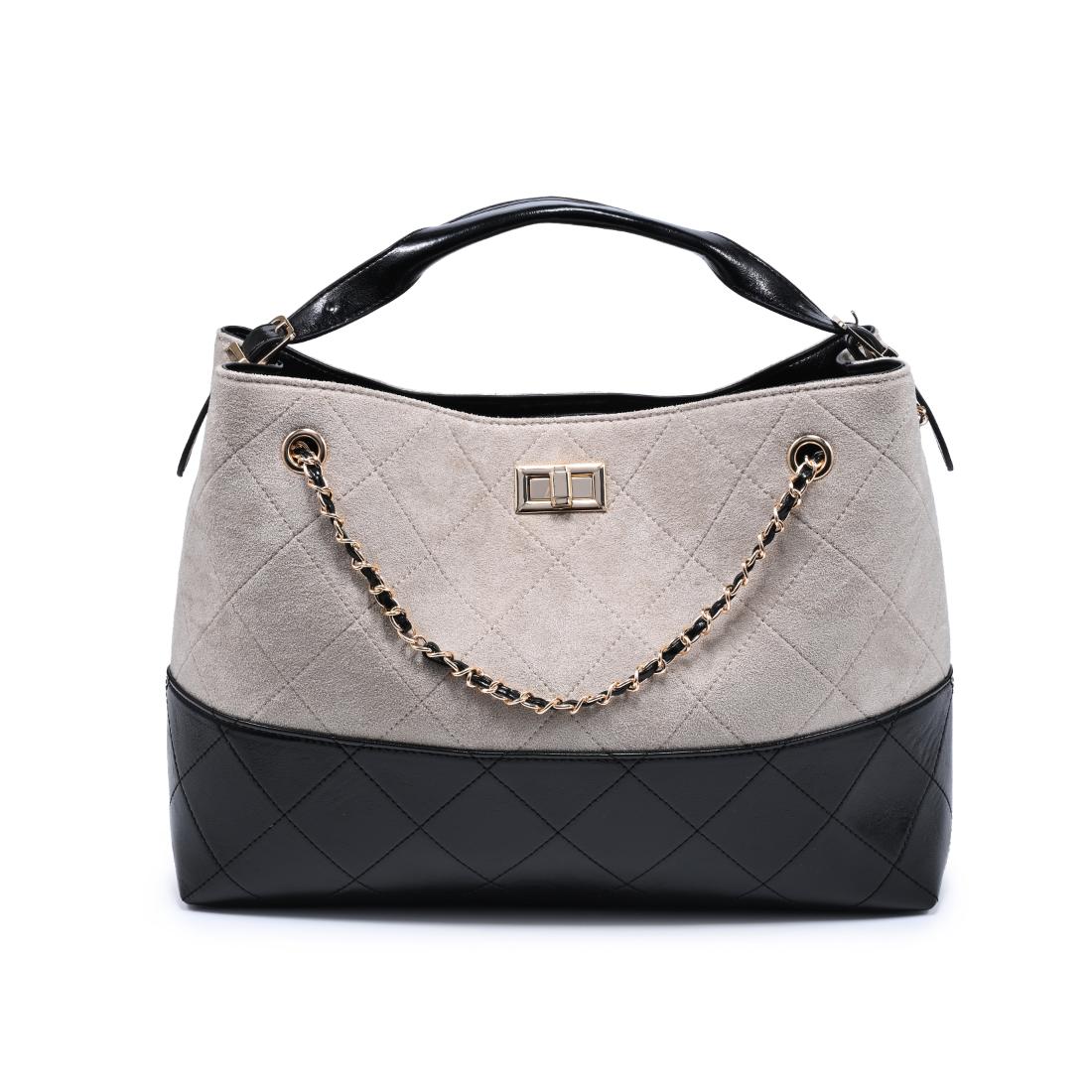 Woman wearing Stone Black Urban Expressions Eliana Tote 840504205569 View 5 | Stone Black