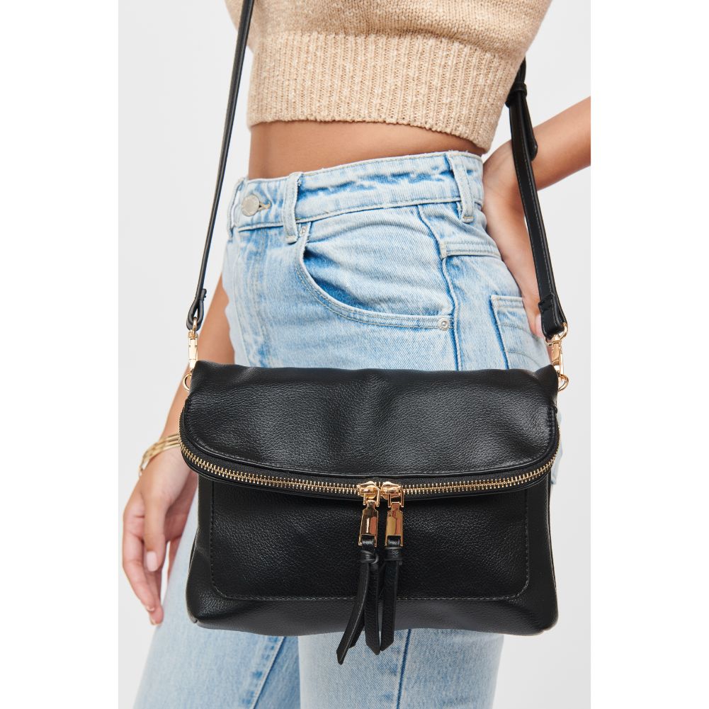 Woman wearing Black Urban Expressions Debra Crossbody 840611184665 View 2 | Black