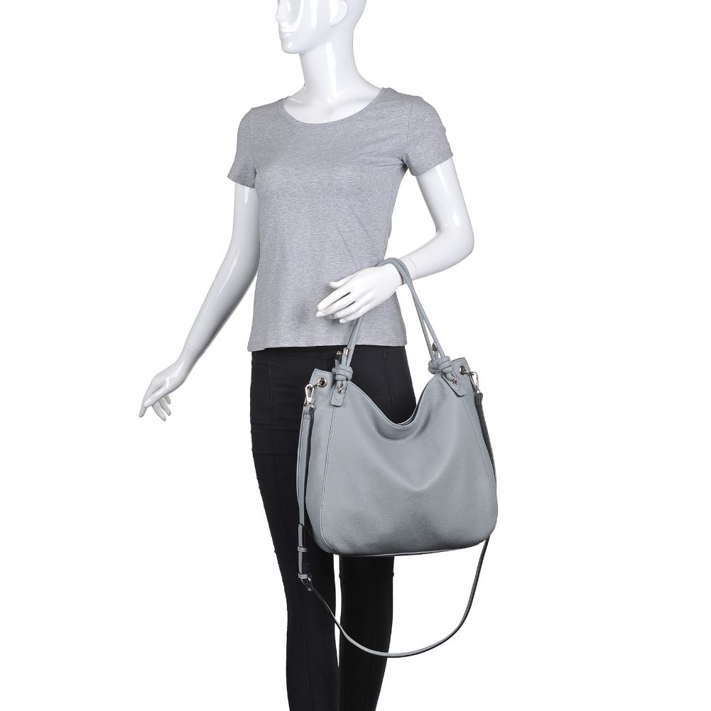 Product Image of Urban Expressions Devan Hobo 840611170354 View 5 | Misty Blue