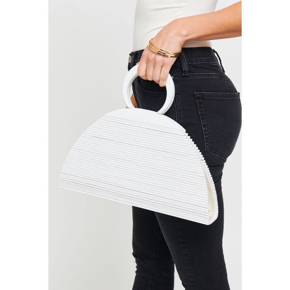 Woman wearing White Urban Expressions Maldives Tote 840611181770 View 1 | White