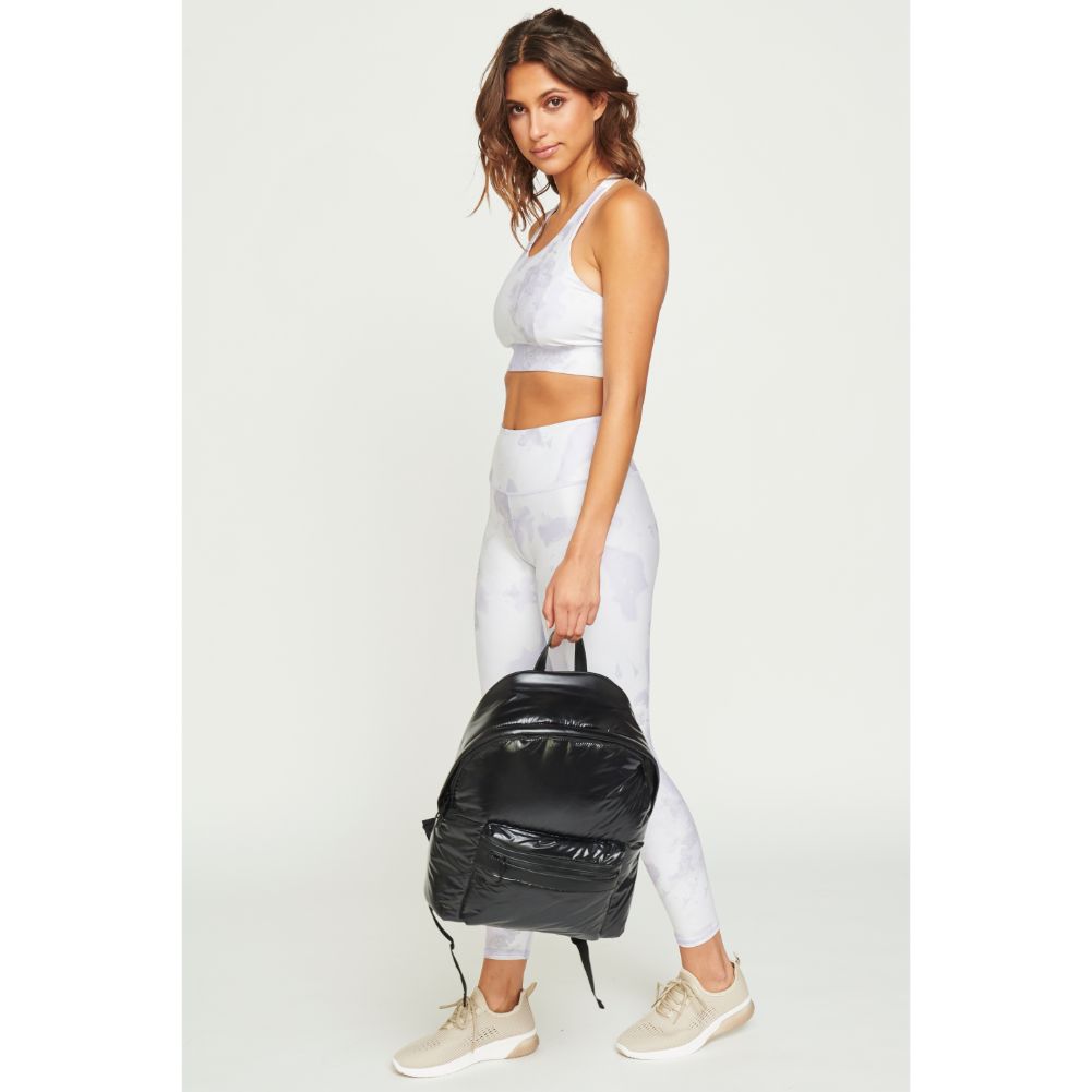 Woman wearing Black Urban Expressions Emerson Backpack 840611178503 View 3 | Black