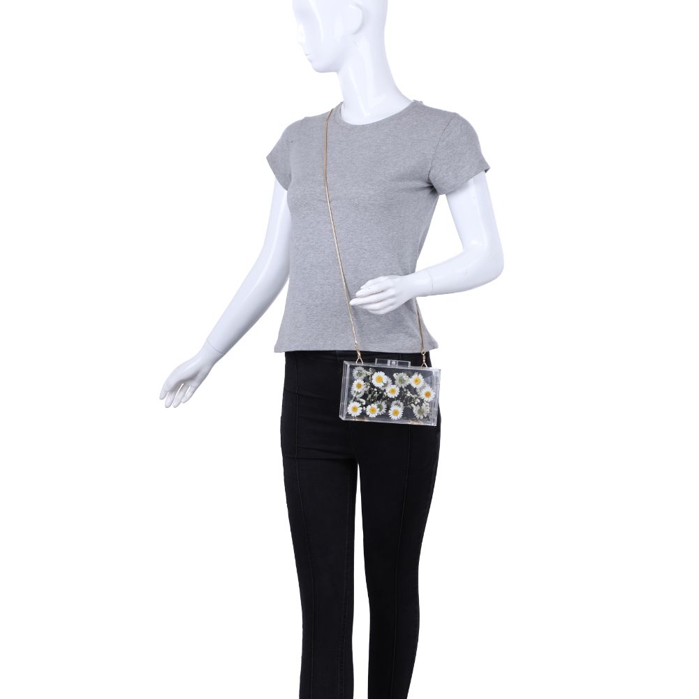 Product Image of Urban Expressions Fiore Evening Bag 840611180384 View 8 | White