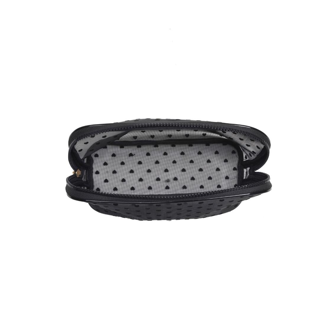 Urban Essentials Lovelace Cosmetic & Travel Organizer Dome Pouch 840611197948 View 8 | Black