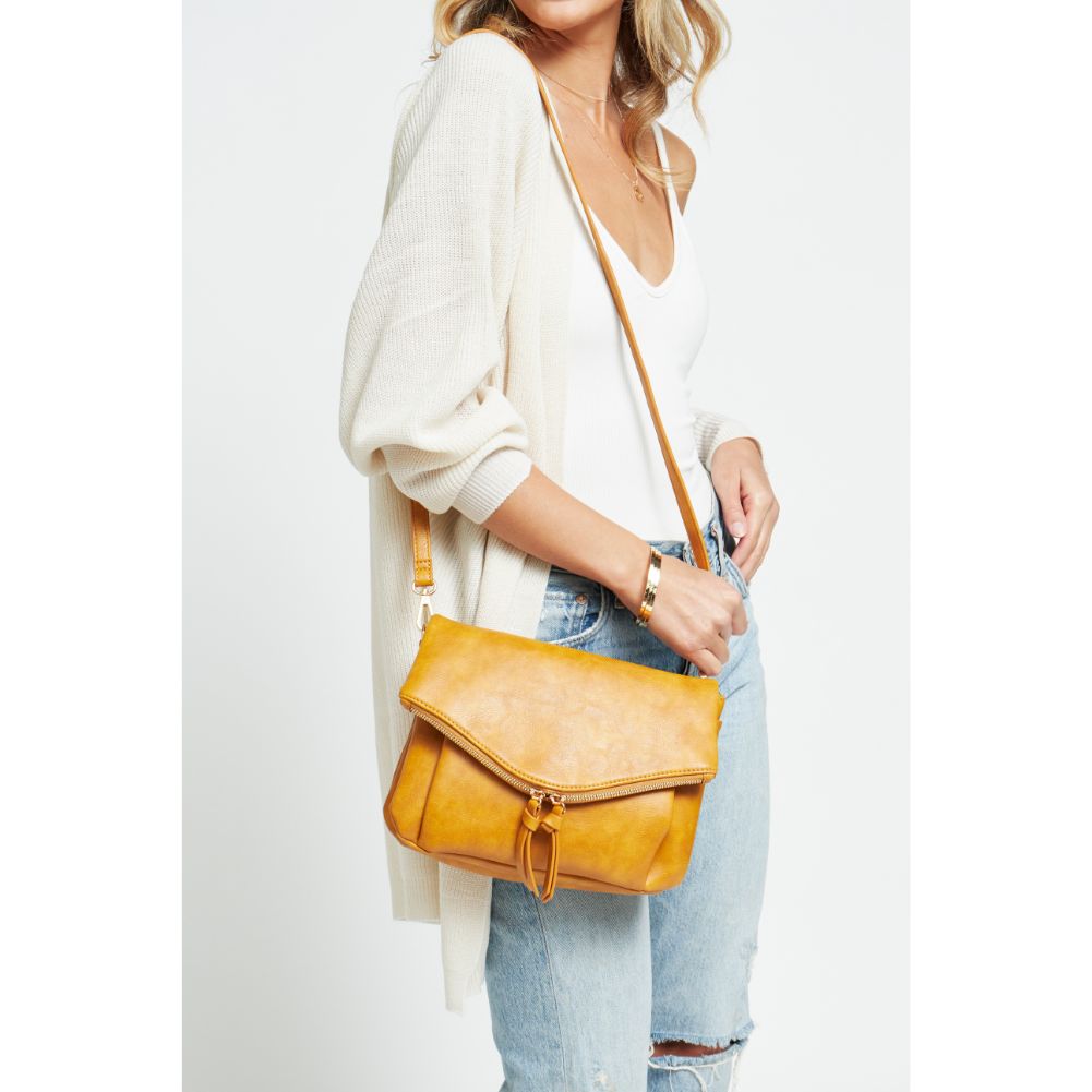 Woman wearing Marigold Urban Expressions Erin Crossbody 840611178817 View 1 | Marigold
