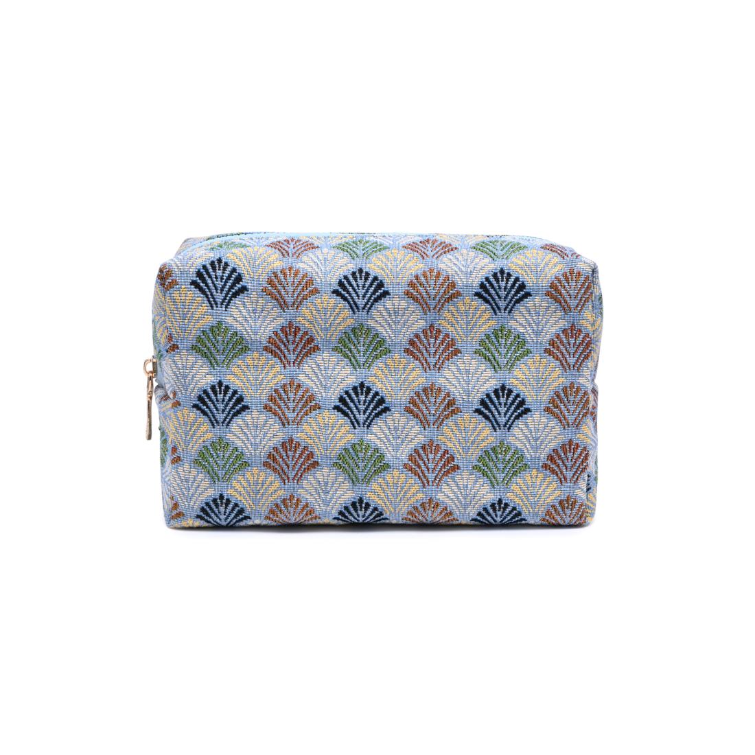 Urban Essentials Ginkgo Cosmetic & Travel Organizer Pouch 840504217579 View 1 | Light Blue