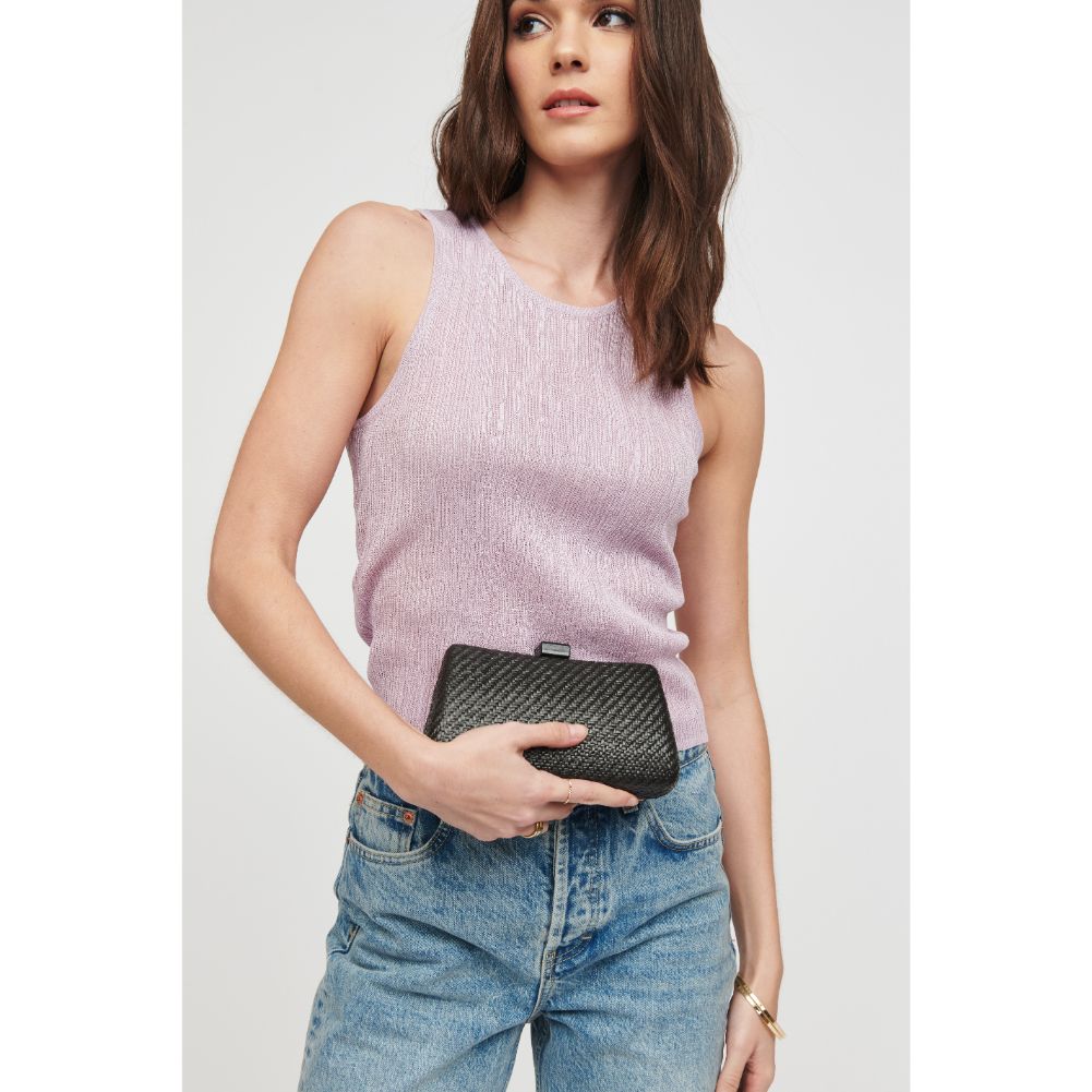 Woman wearing Black Urban Expressions Winona Minaudiere 818209019064 View 4 | Black