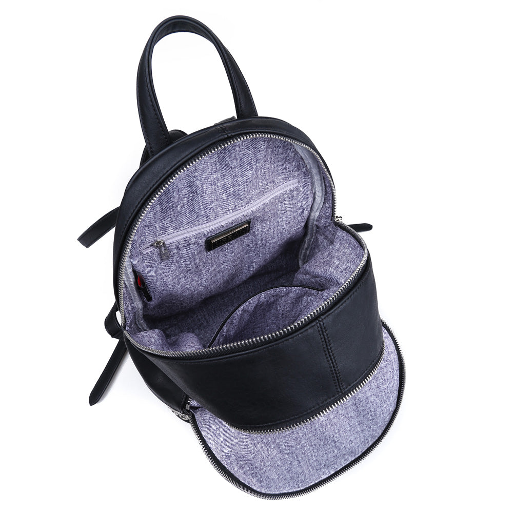 Product Image of Urban Expressions Boston Backpack 840611136459 View 4 | Black