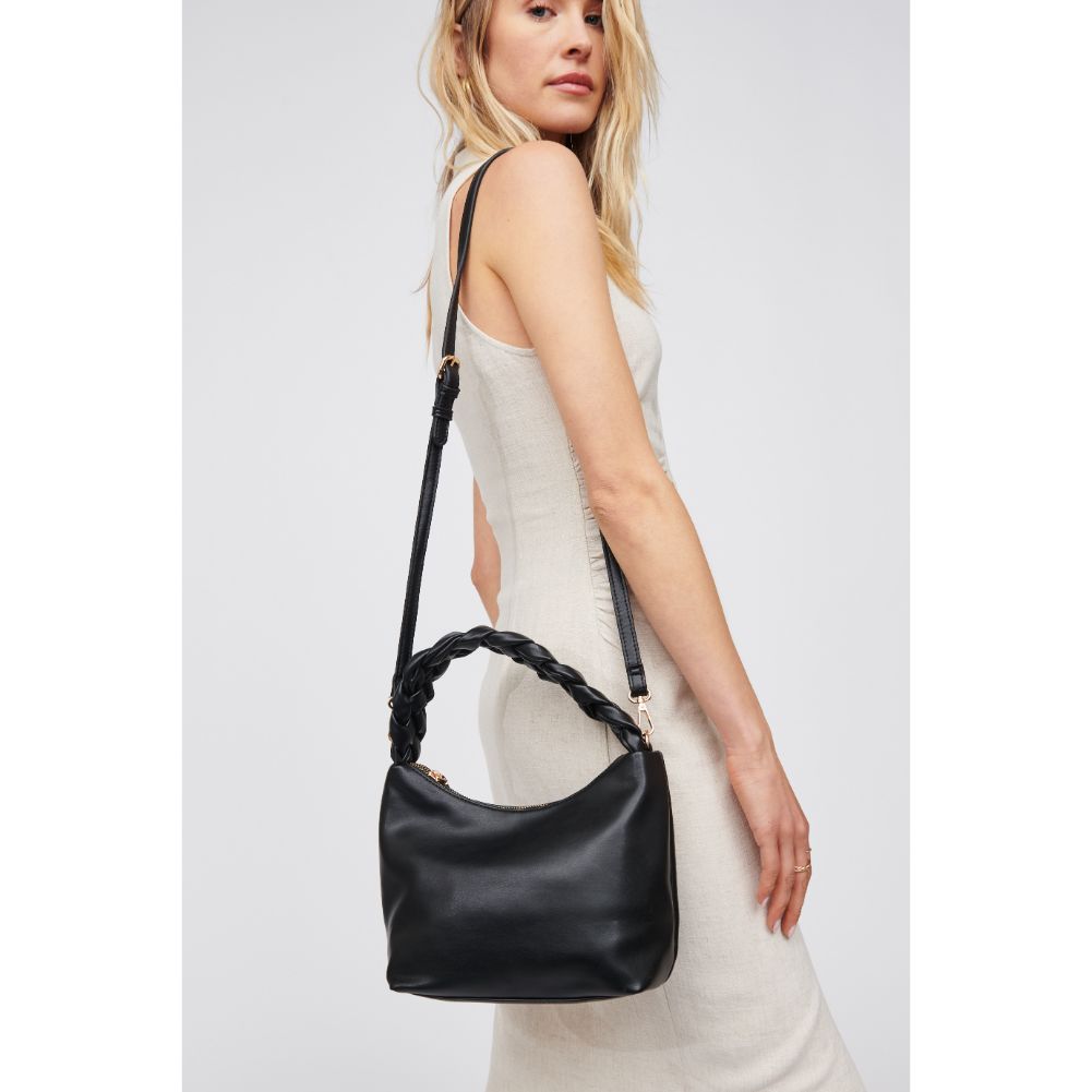 Woman wearing Black Urban Expressions Laura Shoulder Bag 818209016674 View 2 | Black