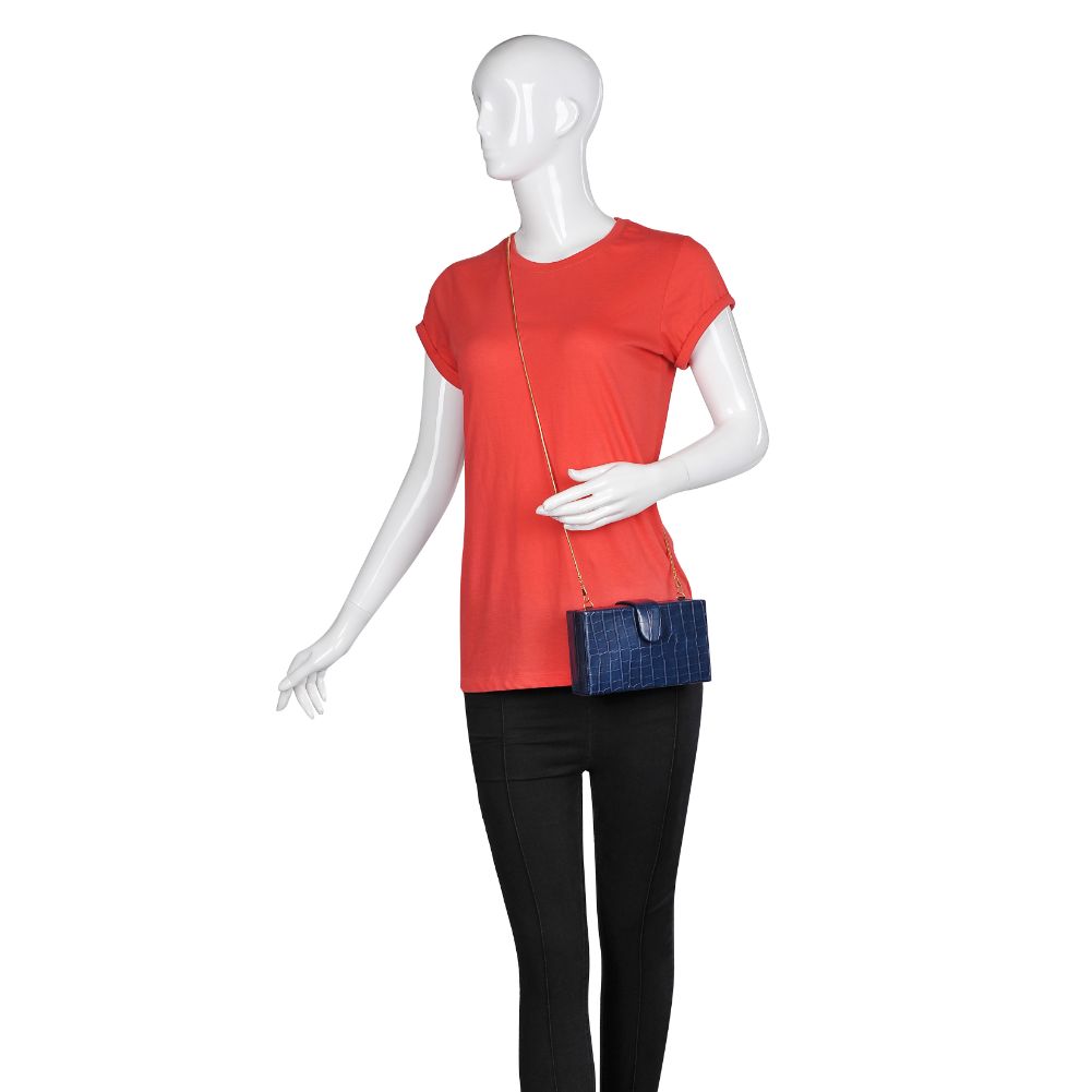 Product Image of Urban Expressions Bianca Clutch 840611165091 View 5 | Navy
