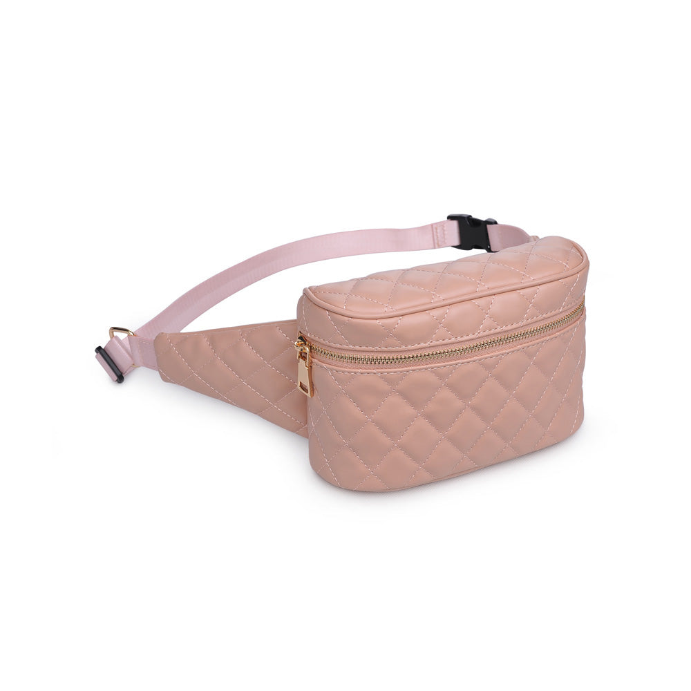 Woman wearing Nude Urban Expressions Hawthorn Belt Bag NA-840611158598 View 6 | Nude