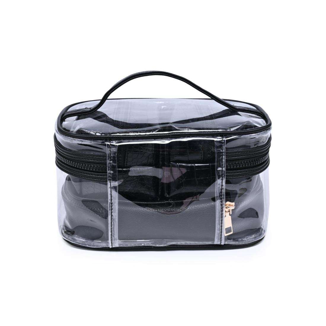 Urban Essentials Croc Chic - 4 Piece Train Case Set 840504215698 View 7 | Black