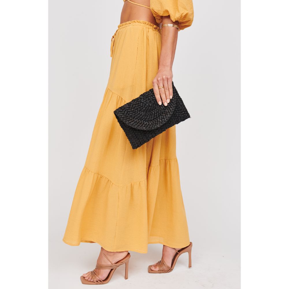 Woman wearing Black Urban Expressions Aegean Clutch 840611100665 View 3 | Black