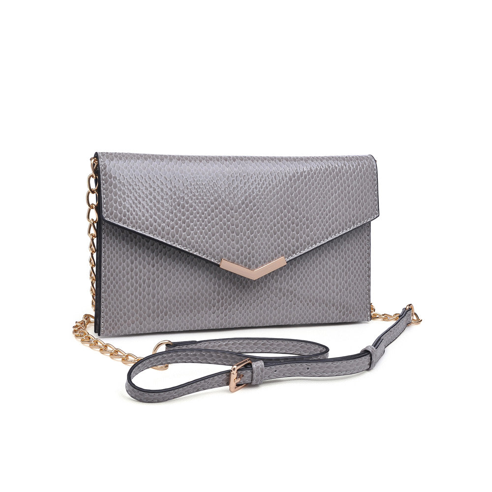 Product Image of Urban Expressions Harlow Snake Crossbody NA-840611159731 View 2 | Grey