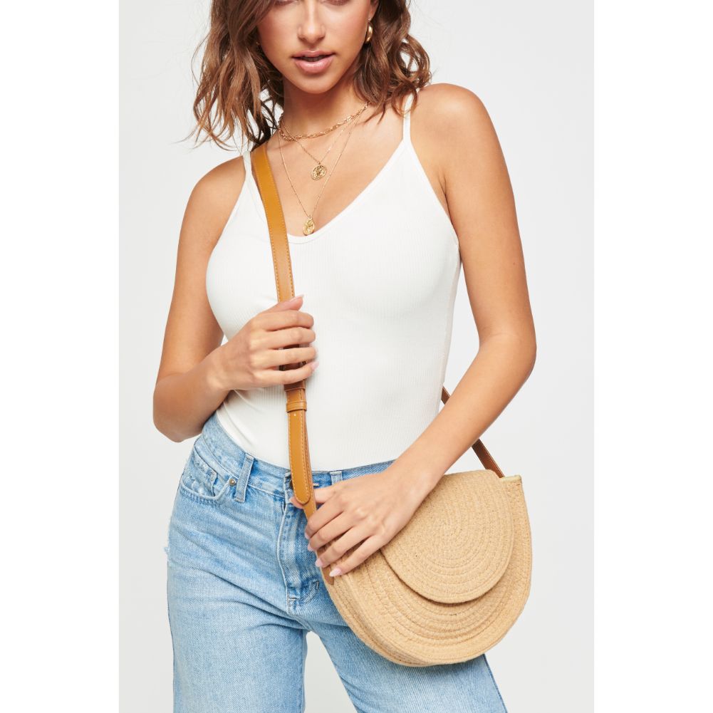Woman wearing Natural Urban Expressions Leland Crossbody 840611171610 View 3 | Natural