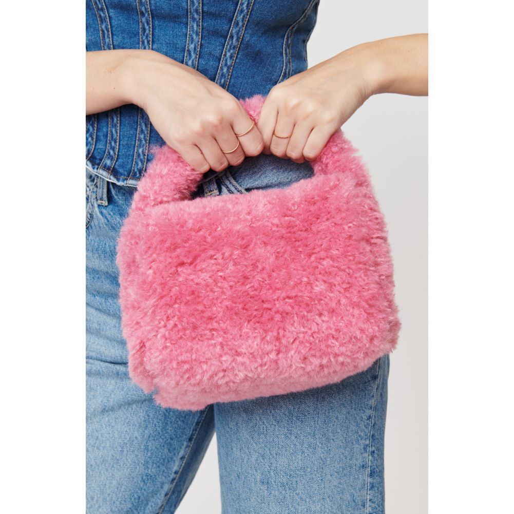 Woman wearing Pink Urban Expressions Nicolette Crossbody 840611103741 View 3 | Pink