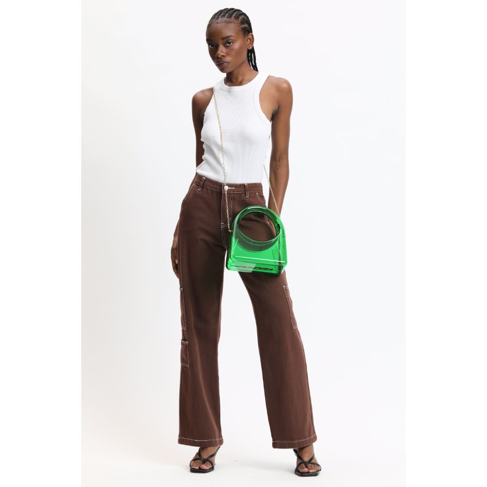 Woman wearing Green Urban Expressions Zoila Evening Bag 840611116918 View 3 | Green