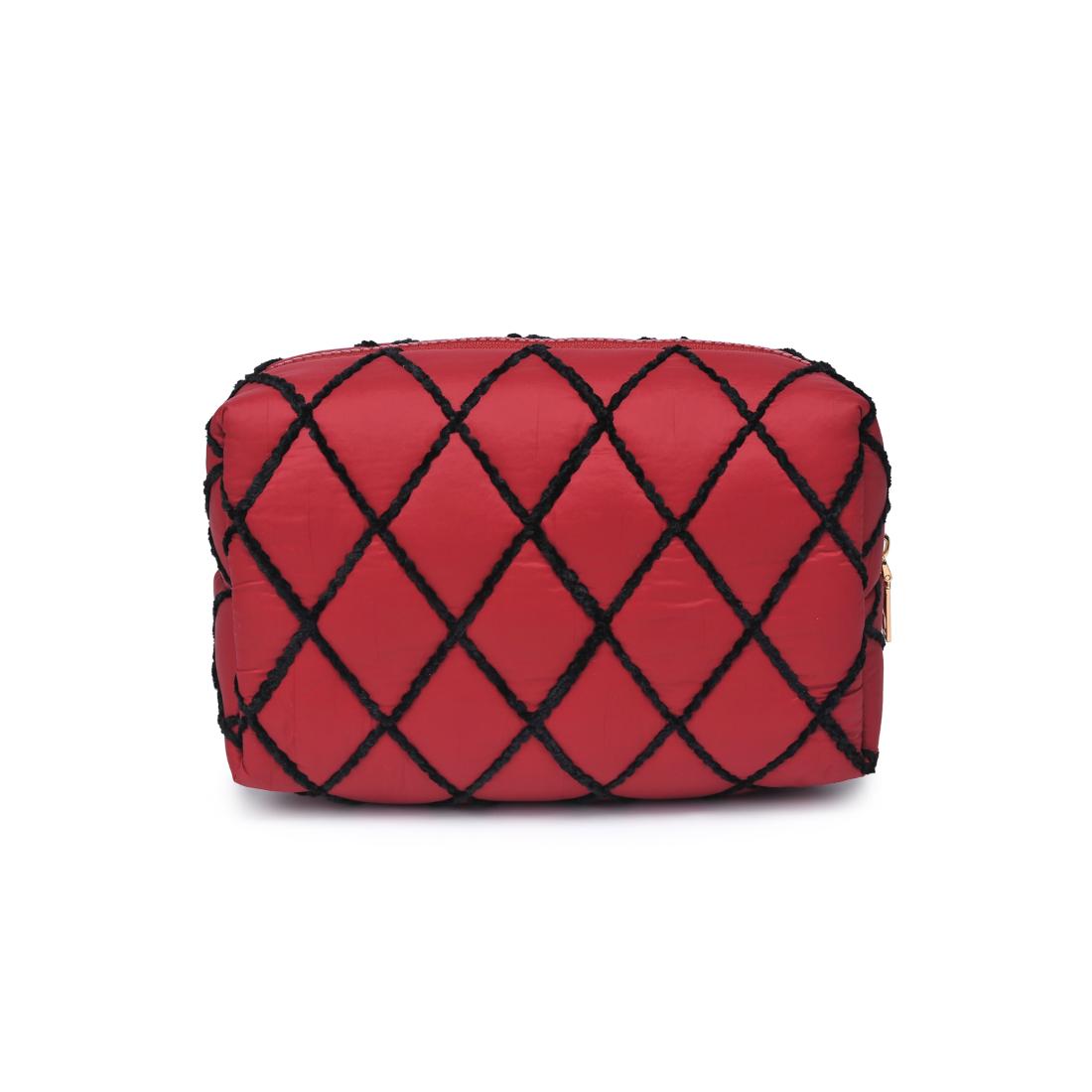 Urban Essentials Zinnia Cosmetic & Travel Organizer Pouch 818209017398 View 7 | Dark Red