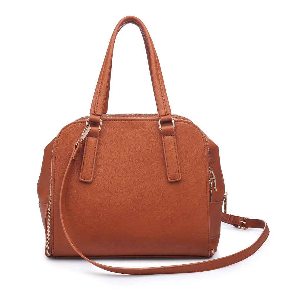 Product Image of Urban Expressions Adriana Satchel NA-840611159083 View 3 | Tan