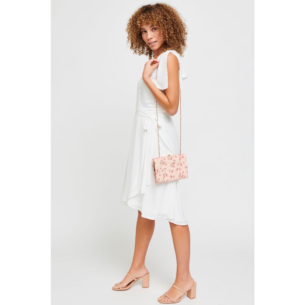 Woman wearing Ballet Urban Expressions Elijah - Floral Clutch 840611181473 View 4 | Ballet