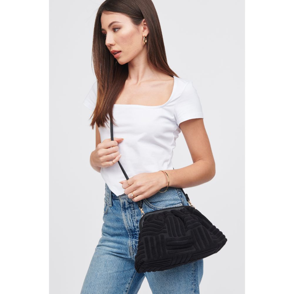 Woman wearing Black Urban Expressions Winnie Crossbody 840611100108 View 2 | Black