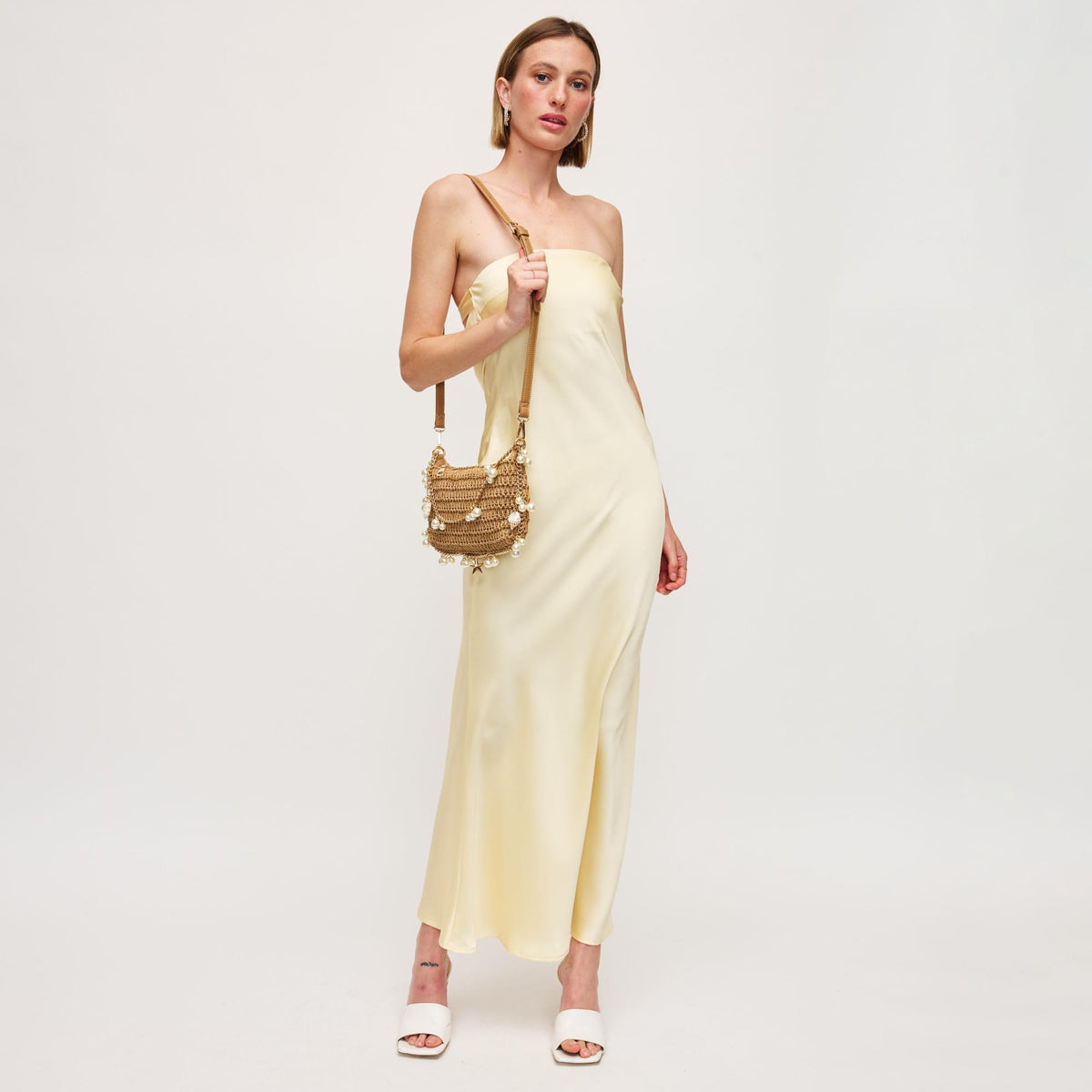 Woman wearing Natural Urban Expressions Steph Evening Bag 840611149633 View 4 | Natural
